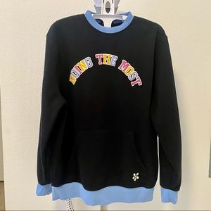A-Lab Melody Doing Most Black Crewneck Sweatshirt from Zumiez - SMALL -